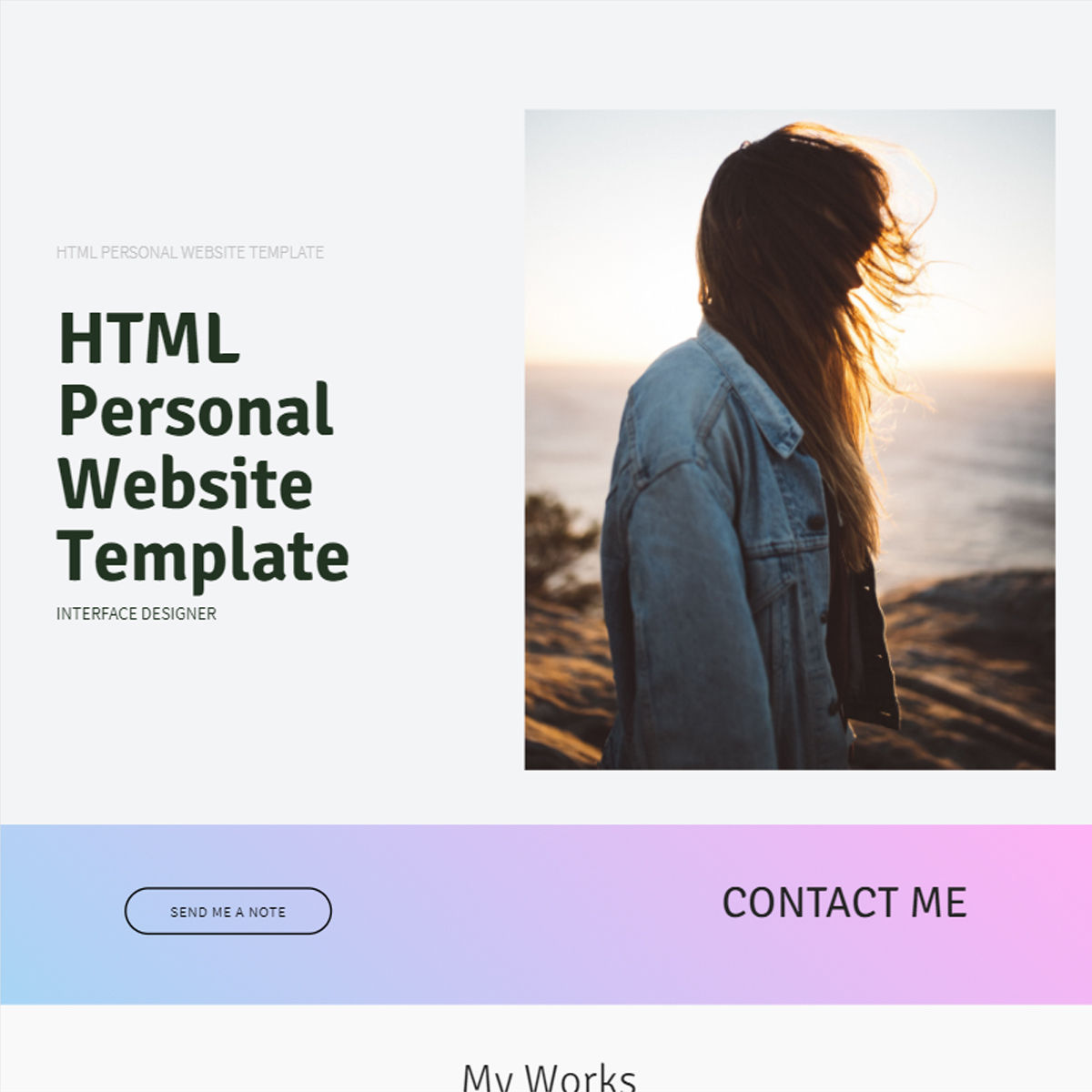 Personal website template